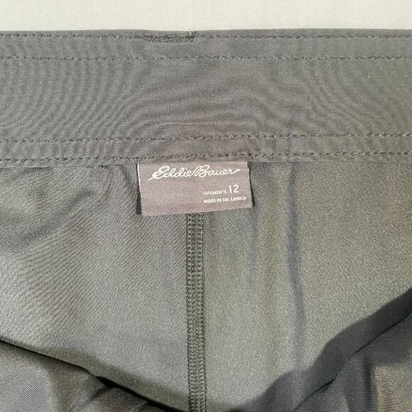 Eddie Bauer Adventurer Skort Skirt Size 12 Gray Mini Activewear Stretch - Picture 14 of 15